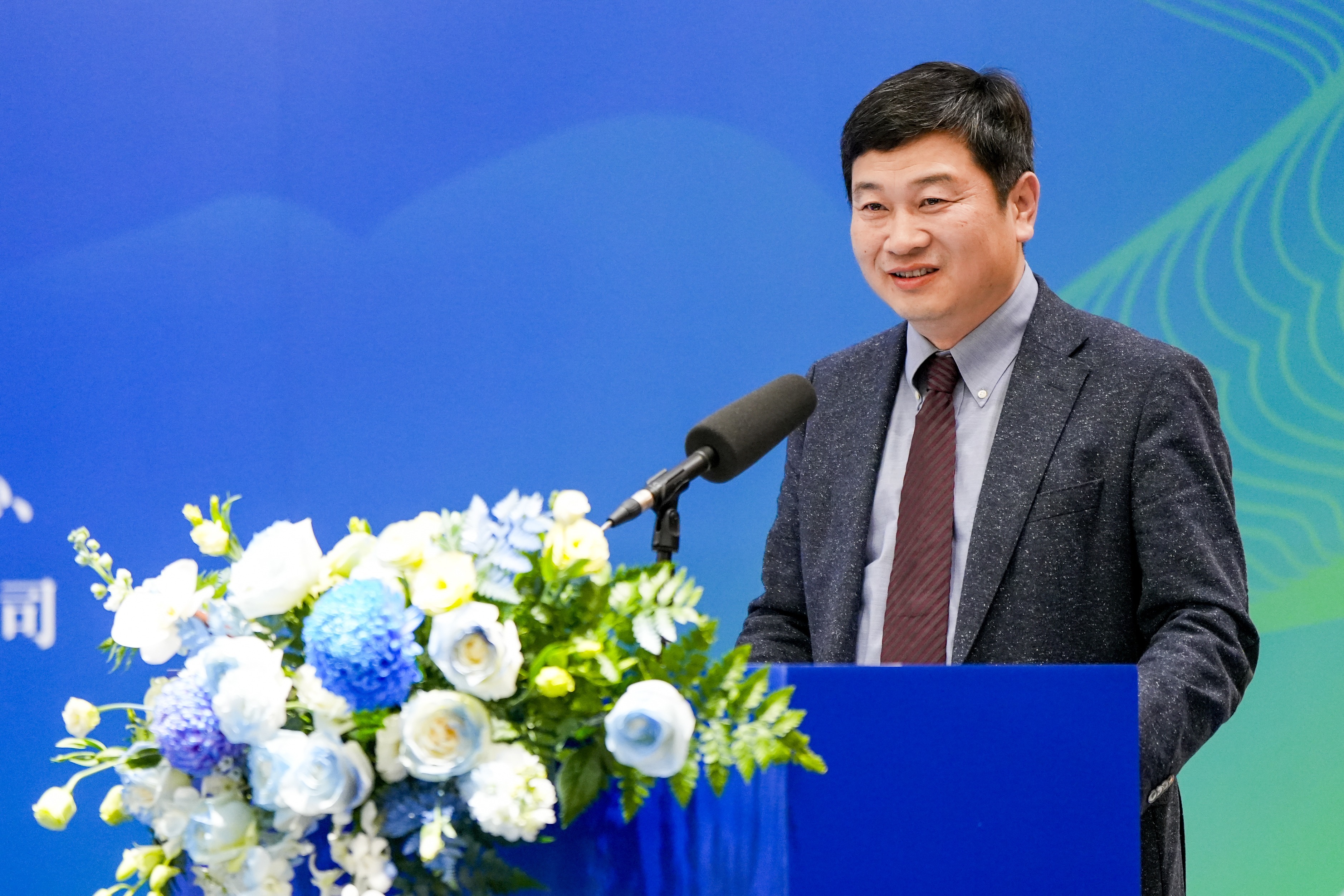 北师港浸大(UIC)校长陈致教授致辞。(拍摄:何秋蓓)